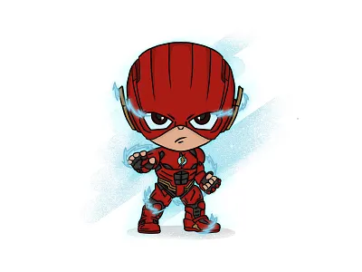 Flash dc fanart fastestman flash illustration justice league speed force