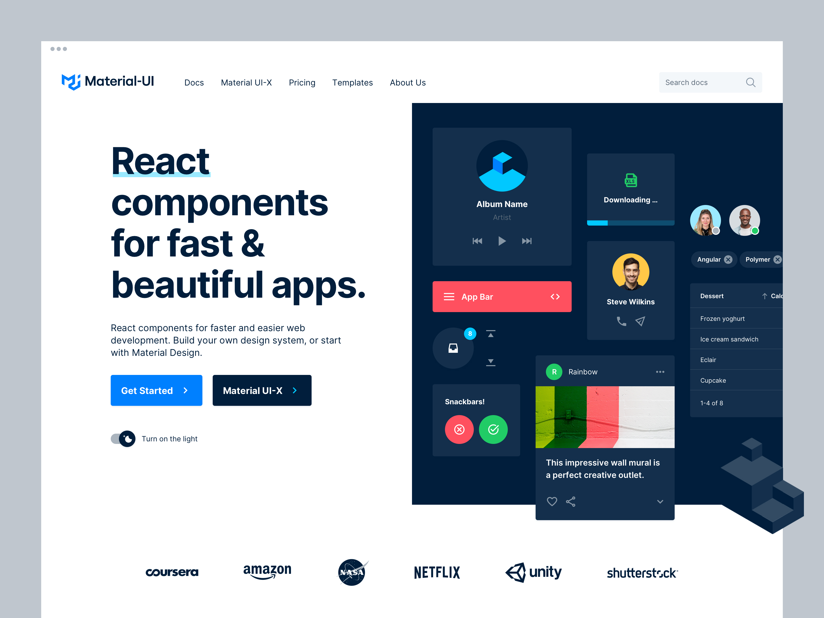 React UI Kit designs, themes, templates and downloadable graphic ...