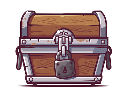 Chest chest game illustration ui vector