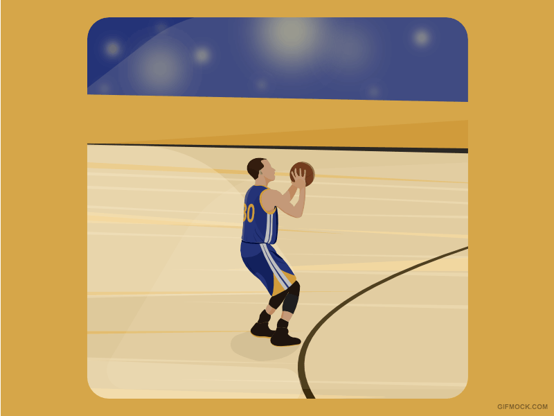 Steph Curry Animation 2d animation basket ball design draw frame illutsration nba vector