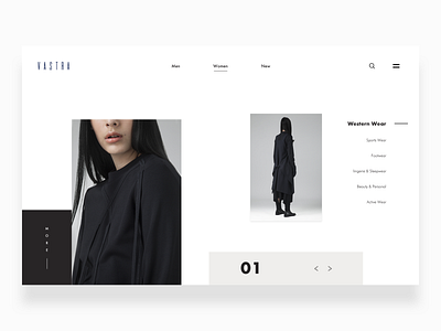 Vastra animation ecommerce fashion interaction landing page ui uidesign ux webdesign website