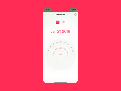 Date Picker - UI Ninja Challenge #1 app design date picker design design thinking ui user experience design user interface ux uxdesign