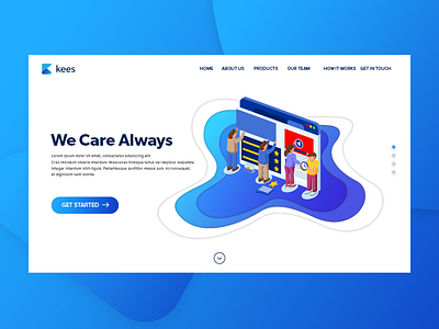 Landing Page design illustration ui design ux web web design