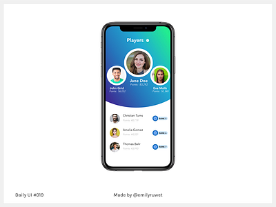 Dailui 19 dailyui leaderboard sketch app uidesign uxdesign