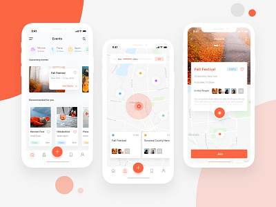 Event App Exploration app design design event app gallery ios app light map minimal photo tour ui design uiux design white clean ui