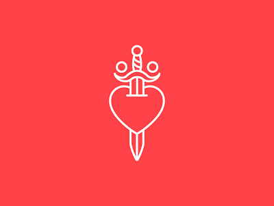 Boom heart icon snowwhite sword tattoo