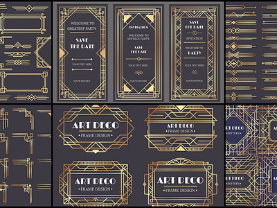 Art deco 1920s border frame divider abstract background backgrounds branding color design elegant fabric fabric pattern feminine illustration ink ink texture logo modern pattern print texture textured textures