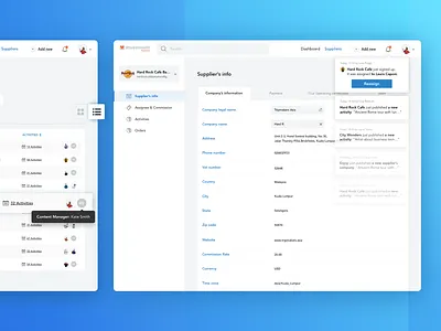 Musement Business Platform business desktop menu notification photoshop platform search sketch ui ux design uid web