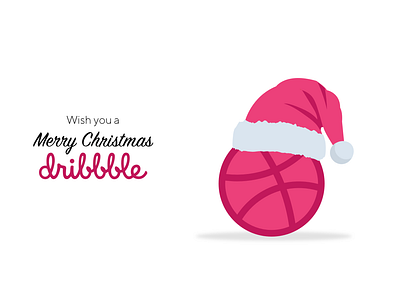 Merry Christmas Dribble branding design dribble graphic design illustration socialmedia