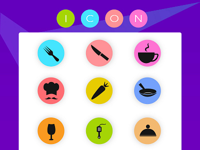 Icon Set icon illustrations icon set icon vectors illustration kitchen dining set