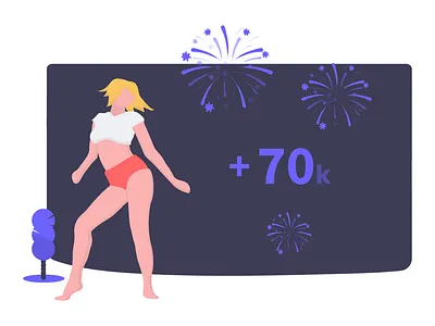 70,000 unDraw users on November!!! character illustration woman