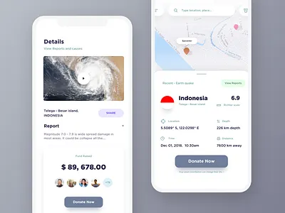 disaster management app exploration app cyclone cyclops disaster donate donatello drawing dribbble earthquake fund iphone mobile nasa ps richter