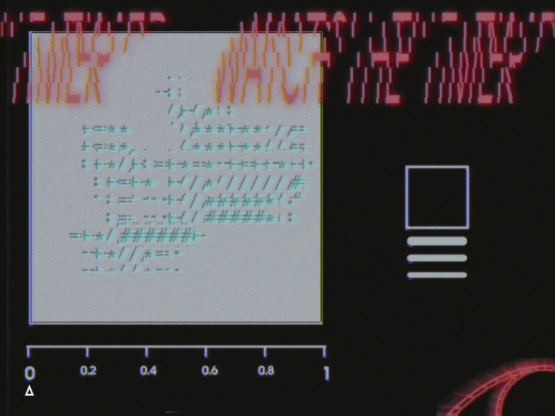 ComplexCon #4 adidas animation ascii ascii art complexcon glitchy typo ui