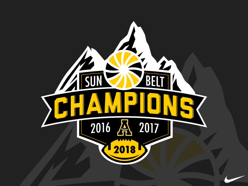 Example of 2018 Sun Belt Conference Champions Logo