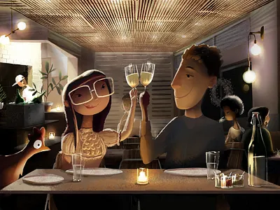 Travel Portland: Tusk art color painting production design restaurant travelportland tusk