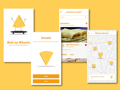 Dribbble Shot branding food app icon illustration logo material design ui ux web