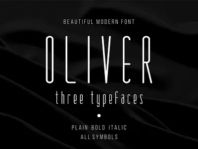 Oliver Beautiful Modern Font alphabet calligraphy design font font awesome font design graphic logo modern font retro font typeface typography vintage vintage font