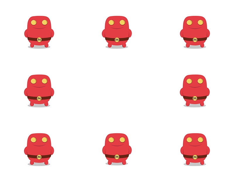 All in Mr Red 2d 2d animation animation character child children gif illustration little motion red vector