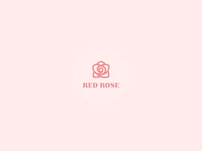 Red Rose branding design flower icon logo logo design mark minimal minimal logo petals rose icon rose logo