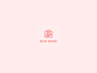 Red Rose branding design flower icon logo logo design mark minimal minimal logo petals rose icon rose logo