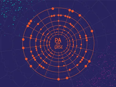 Paradise booklet coldplay design paradise typography vector