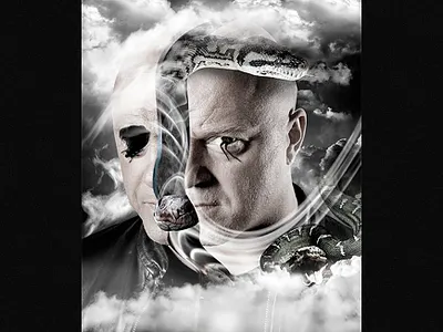 Snake affiche compositing design graphic design illustration photomanipulation photomontage photoshop poster print psd