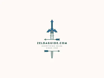 30 Day Logo Challenge II - ZeldaGuide.com 30 day logo challenge clean illustration illustrator logo logoaday logocore nintendo sword vector zelda zelda icons zeldaguide