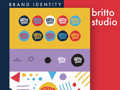 Brand Identity / Britto Studio branding clean creative color dribbble logo simple design typography vector