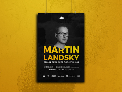 Martin Landsky Poster club design die flyer landsky martin party party event poster sarajevo submarine tanznacht trezor vibes