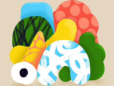 shapes and patterns 2d 3d dots illustration palettes patterns shapes textures