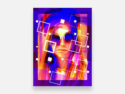 Poster Experiment abstract abstract art color gradient gradient color poster poster art poster design squared squares