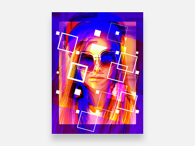 Poster Experiment abstract abstract art color gradient gradient color poster poster art poster design squared squares