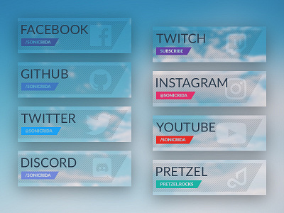 Twitch Panels branding design graphic design twitch.tv