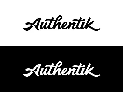 Authentik Logo black black white minimalist minimalist design monochrome