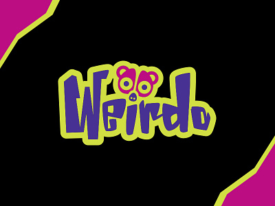 Weirdo Apparel Logo Design 90s animal apparel clothing cool design eyes fashion funky garment hip logo logotype loris pygmy shirt style trend typography weird