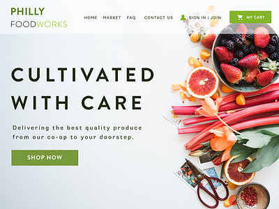 Philly FoodWorks Store Page design groceries grocery app grocery store ui ui ux design