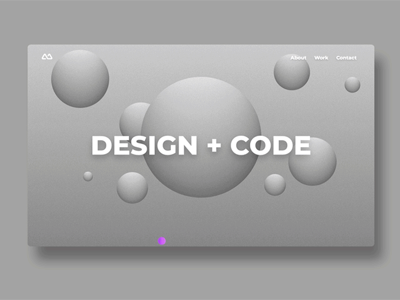 Portfolio front end minimal noise portfolio profile simple typogaphy webdesign