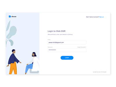 login exploration design flat illustration interface invite minimal ui ux