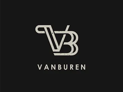 VB Logo b black design dribbble grey logo new v