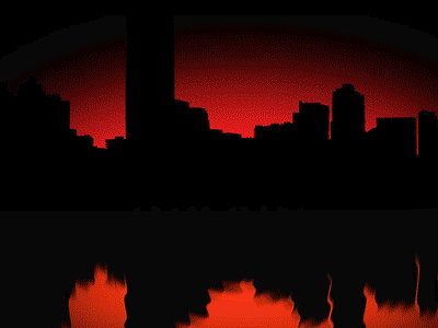 Miami Skyline after effects animation design graphic design motion design motion graphics