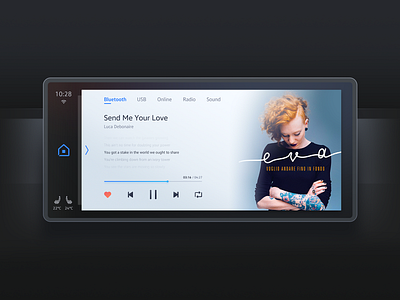 Music2 2018 app car design music ui