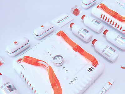 package 02 c4d design fashion graphics render shot visual