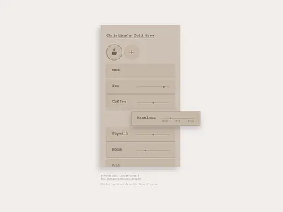 Pretentious Coffee Orders for Non-pretentious People coffee app monotone ui ux design