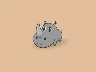 Rhinoceros angry art drawing gray illustration illustrator insidious photoshop plan rhinoceros vector