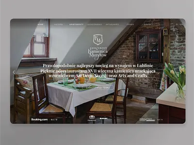 The Musicians' House website apartments dark design grid inspiration interface photo photo background typography ui ux website