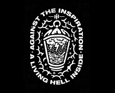 Against The Inspiration apparel artwork band band logo bandmerch design graphic design hardcore illustration japan japanese lifestyle logo music noodles old school punk skate snake tattoo