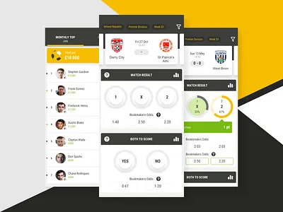 Bookbreakrs App app betting bookbreakrs bookmakers football app mobile app mobile app design premier league betting soccer soccer app sport predictions ui user experience user inteface ux