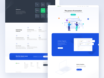 Building software app website. app application blue blur clean colors dashboard design digital gradient illustration landing minimal round shadow typography ui ux vector white