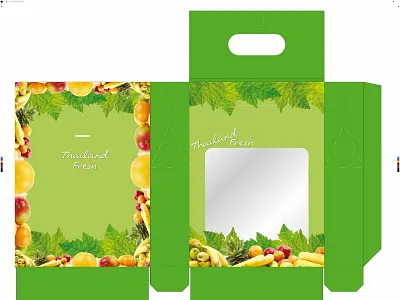 Aw 018 Thailand Fresh design illustration logo typography vector