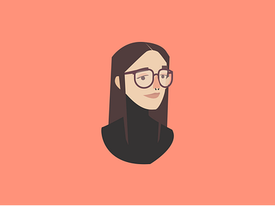 Self portrait 2d character character concept glasses piercing portrait